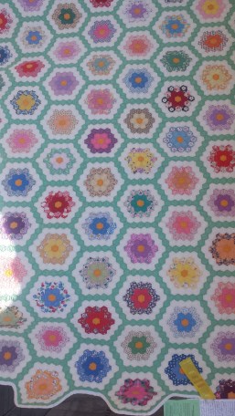 i love the colors - and the hexagons!